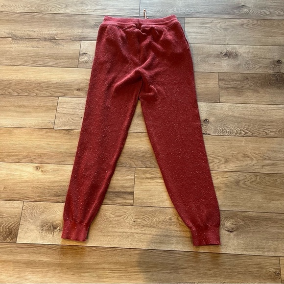 NWT Anthropologie Medium Daily Practice Lounge Set Red Wine Confetti 2 piece - Picture 4 of 6